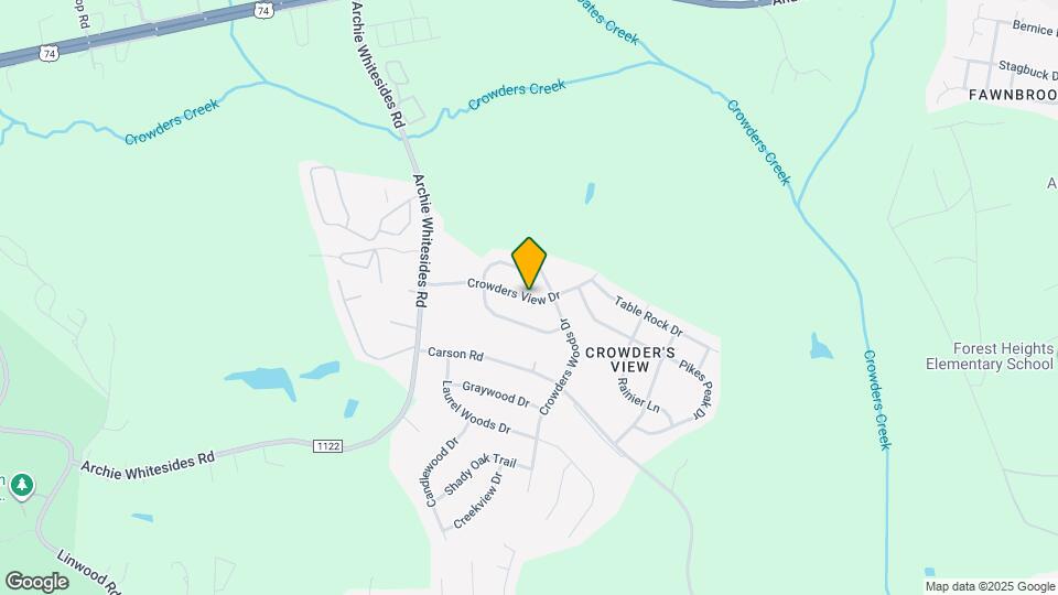 3616 Crowders View Dr Map and Location Details