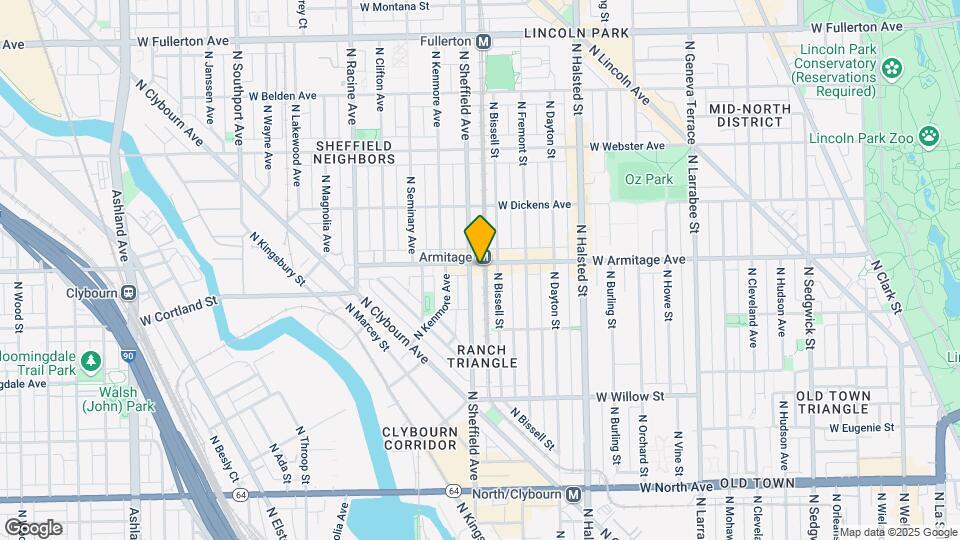 951 W Armitage Ave, Unit 3R Map and Location Details