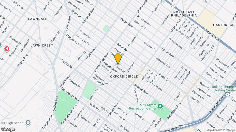 1313 Wells St Map and Location Details