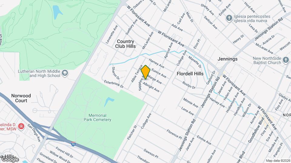 7315 Albright Ave Map and Location Details