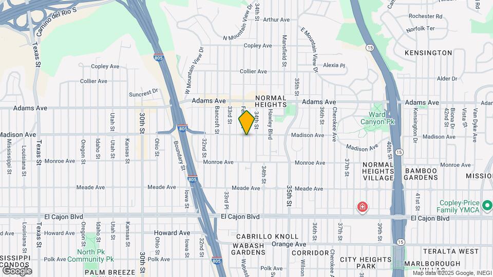 4585 Felton St Map and Location Details