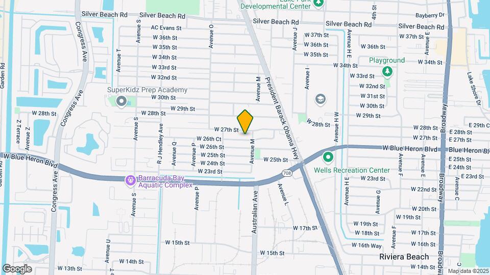 1114 W 26th Ct Map and Location Details
