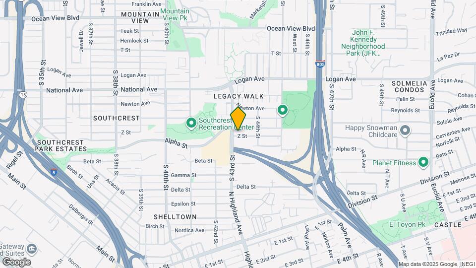 4314 Z St, Unit 4480 Map and Location Details