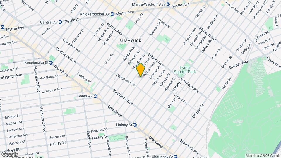 1229 Putnam Ave Map and Location Details