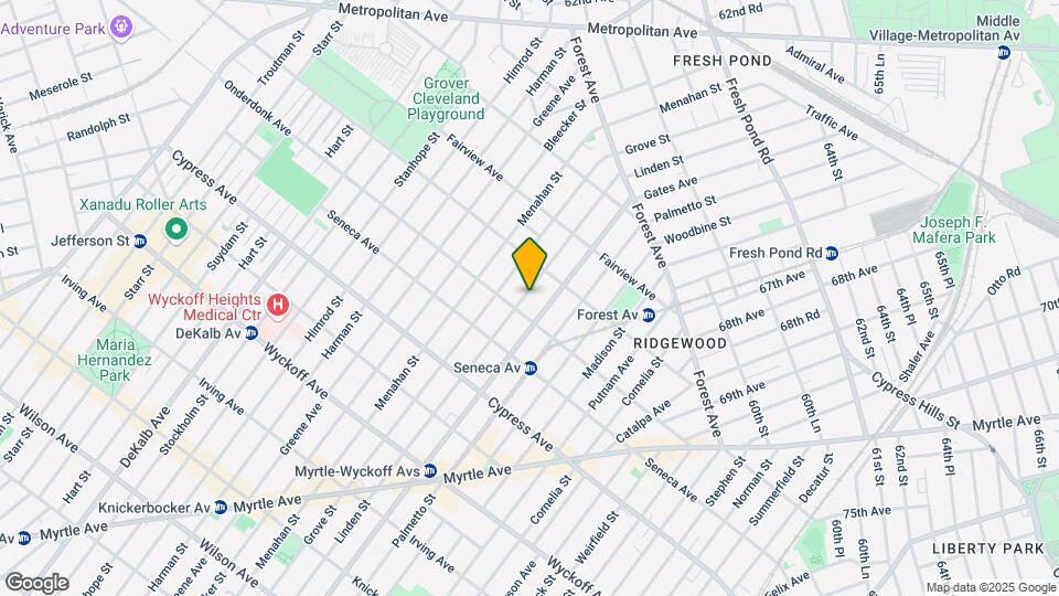 1864 Linden St Mapa y Detalles de la Ubicación