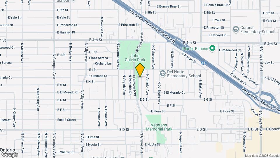 821 N Alameda Ave Map and Location Details