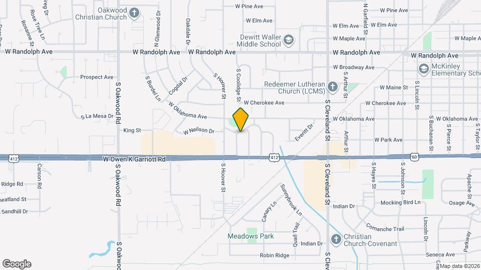 2913 W Longview Dr Map and Location Details