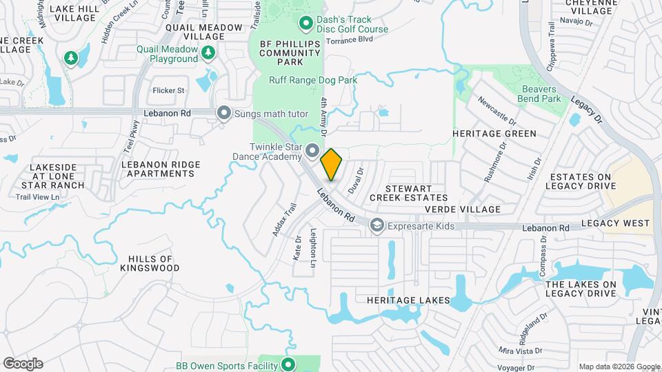 4513 Rock Creek Ln Map and Location Details