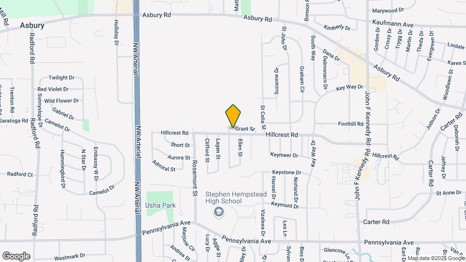 3745 Hillcrest Rd Map and Location Details