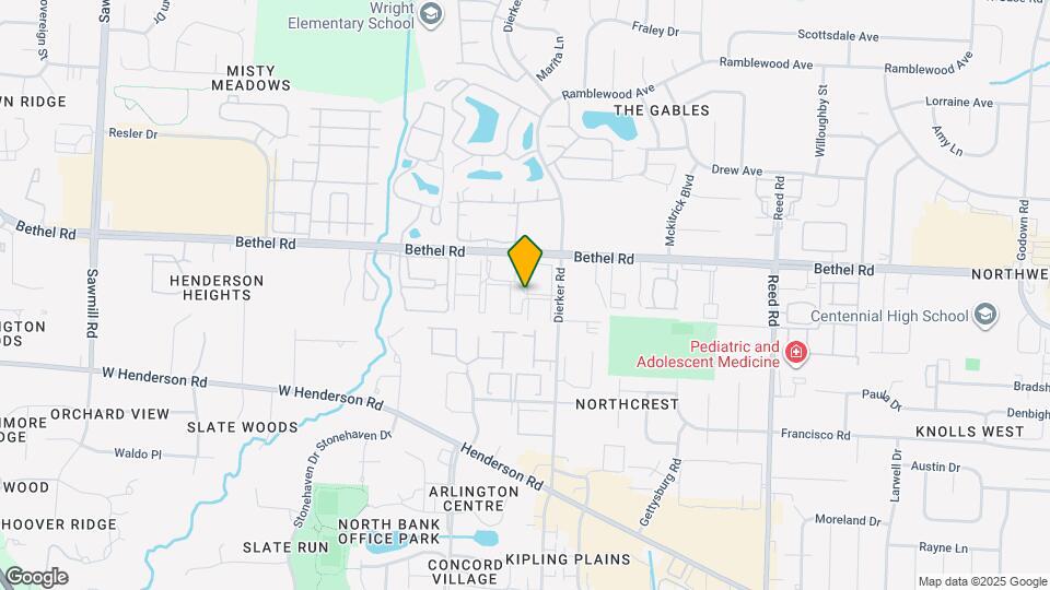 2163 Hedgerow Road Map and Location Details