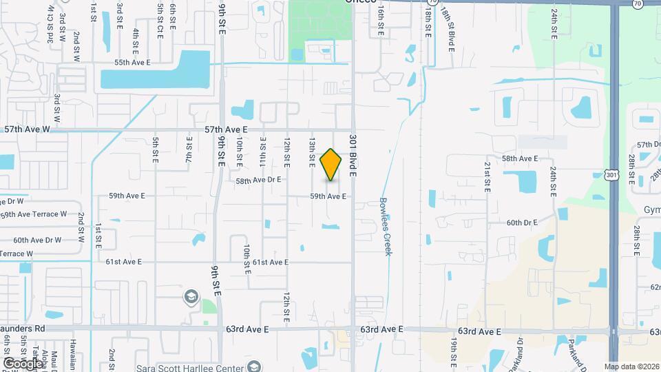 5831 13th St Ct E Map and Location Details