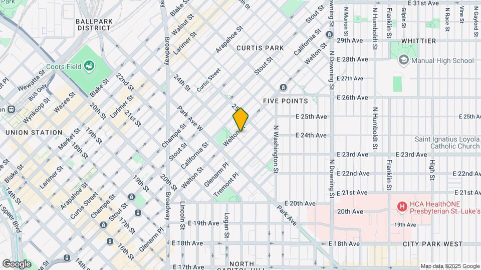 2402 Welton St Map and Location Details