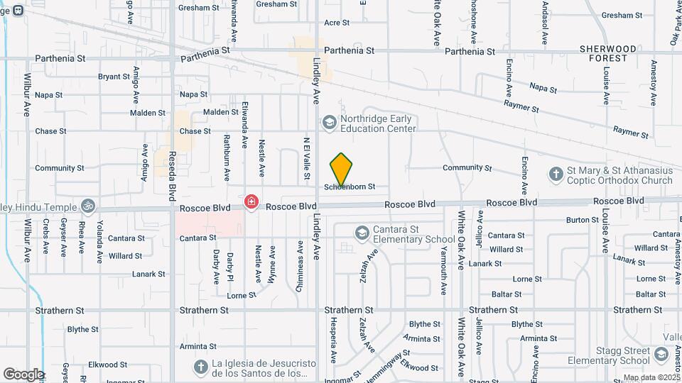 18018 Schoenborn St Map and Location Details