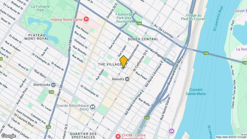 1312-1318 de Maisonneuve Boul E Map and Location Details