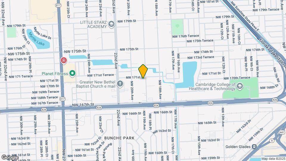17050 NW 19th Ave Map and Location Details