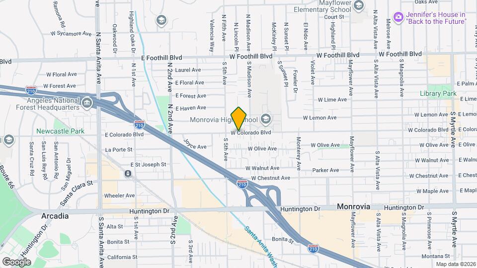 918 W Colorado Blvd Map and Location Details