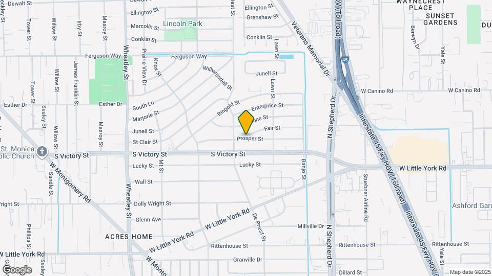 851 Prosper St Map and Location Details