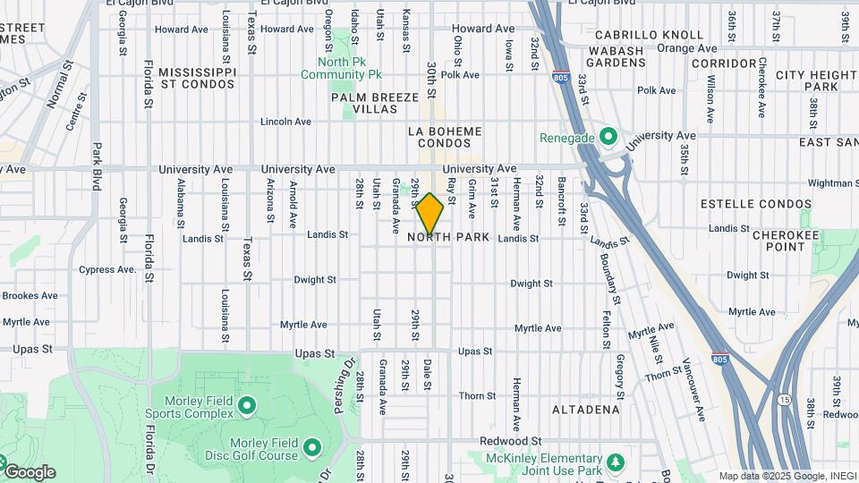 3704-3708 30th St Map and Location Details