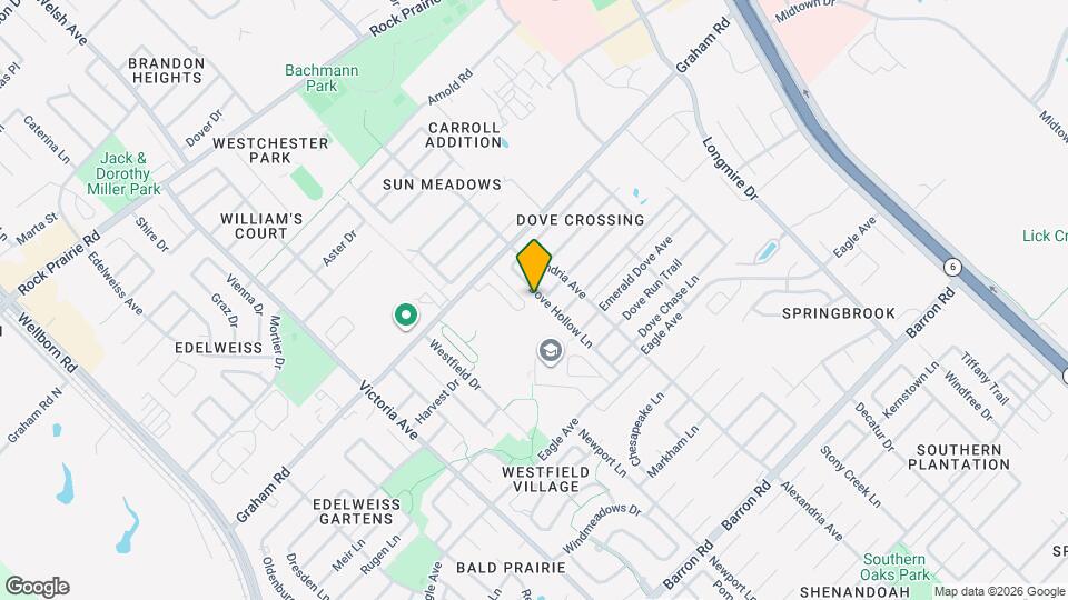 3724 Dove Hollow Ln Mapa y Detalles de la Ubicación