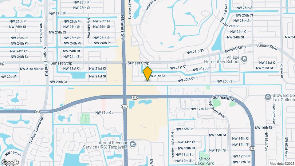8160 NW 20th Ct Map and Location Details