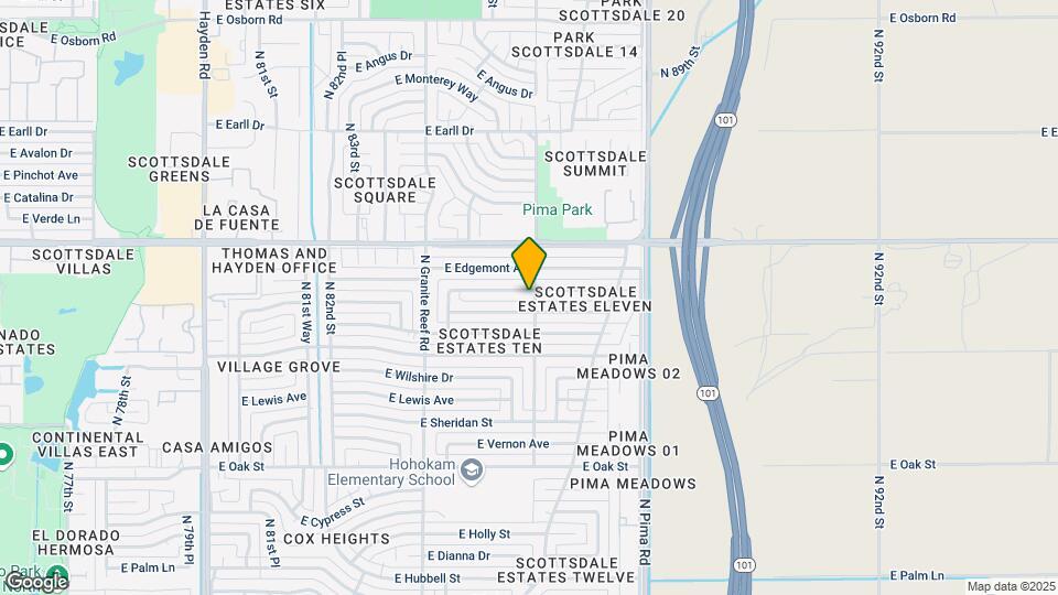 8547 E Roanoke Ave Map and Location Details