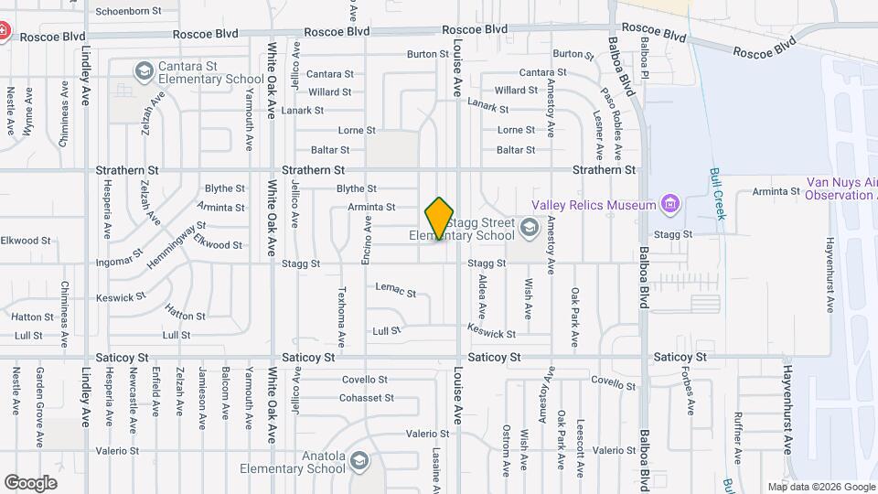 7820 Lasaine Ave Mapa y Detalles de la Ubicación
