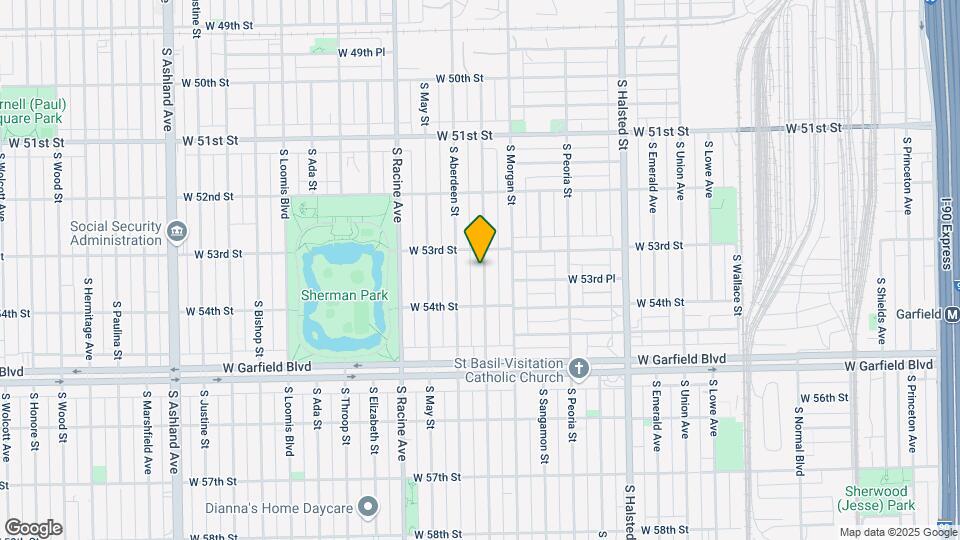 5328 S Carpenter St Map and Location Details