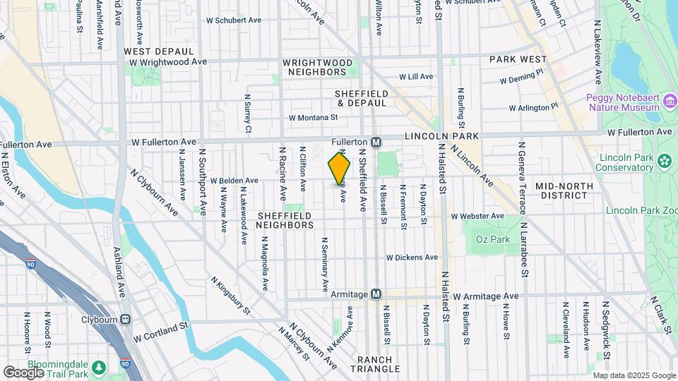 2244 N Kenmore Ave Map and Location Details