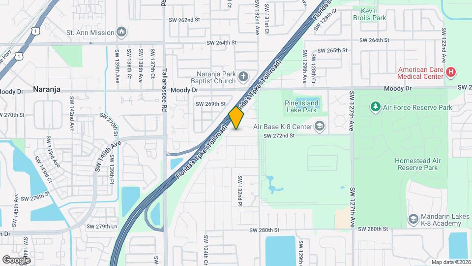 13273 SW 272nd St Mapa y Detalles de la Ubicación