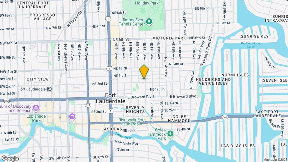 1021 NE 2nd St Map and Location Details