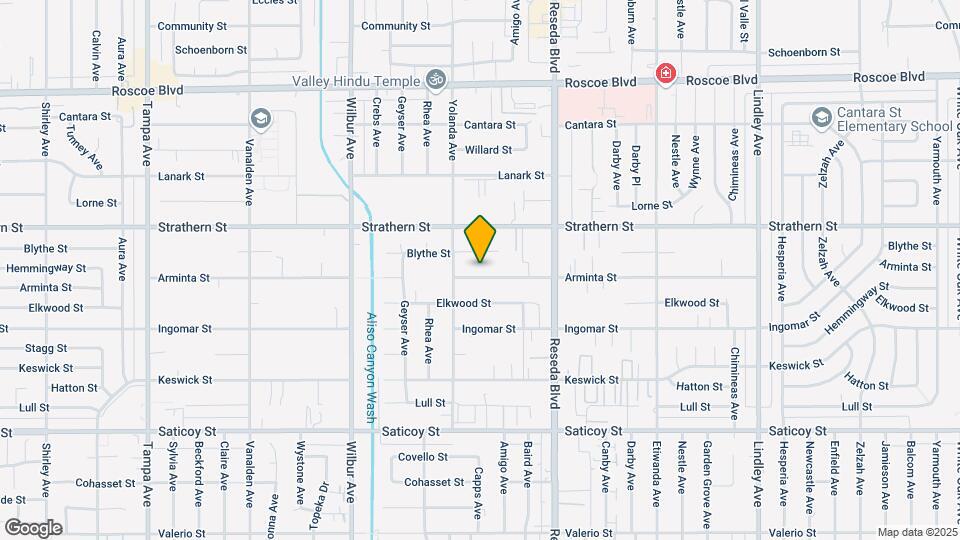 18627 Arminta St Map and Location Details