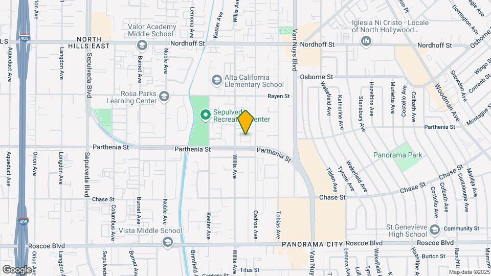8707 Cedros Ave, Unit 7 Map and Location Details