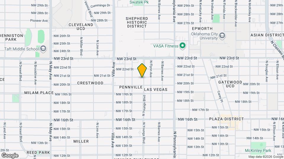 2119 N Youngs Blvd Mapa y Detalles de la Ubicación