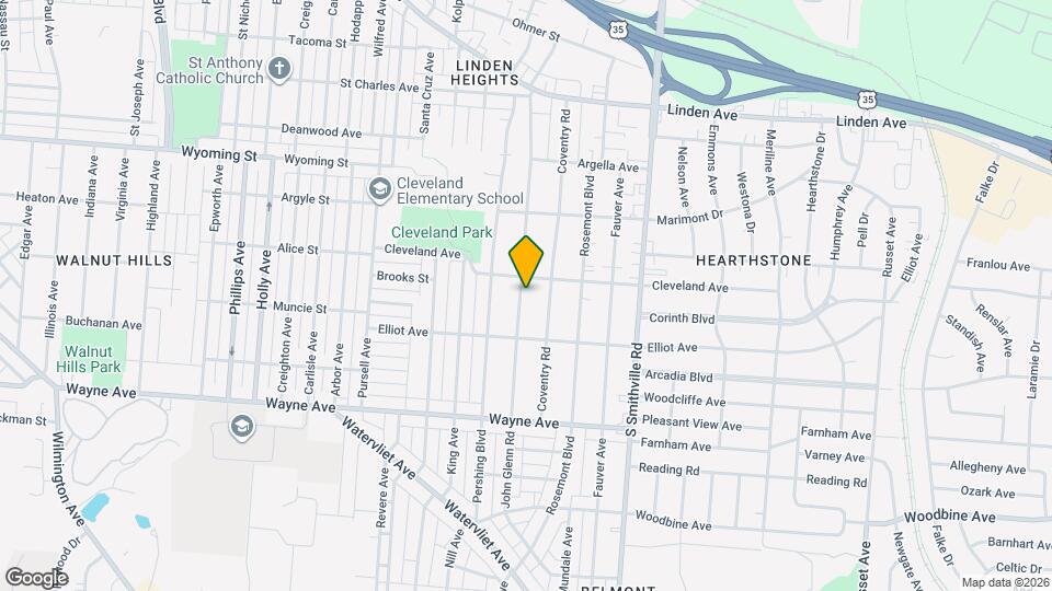 1718 John Glenn Rd Map and Location Details