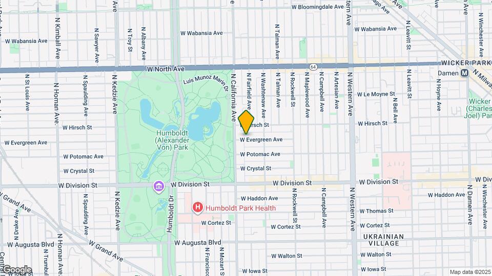2736 W Evergreen Ave Map and Location Details