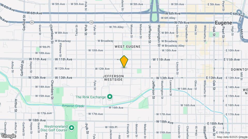 890 W 12th Ave Map and Location Details