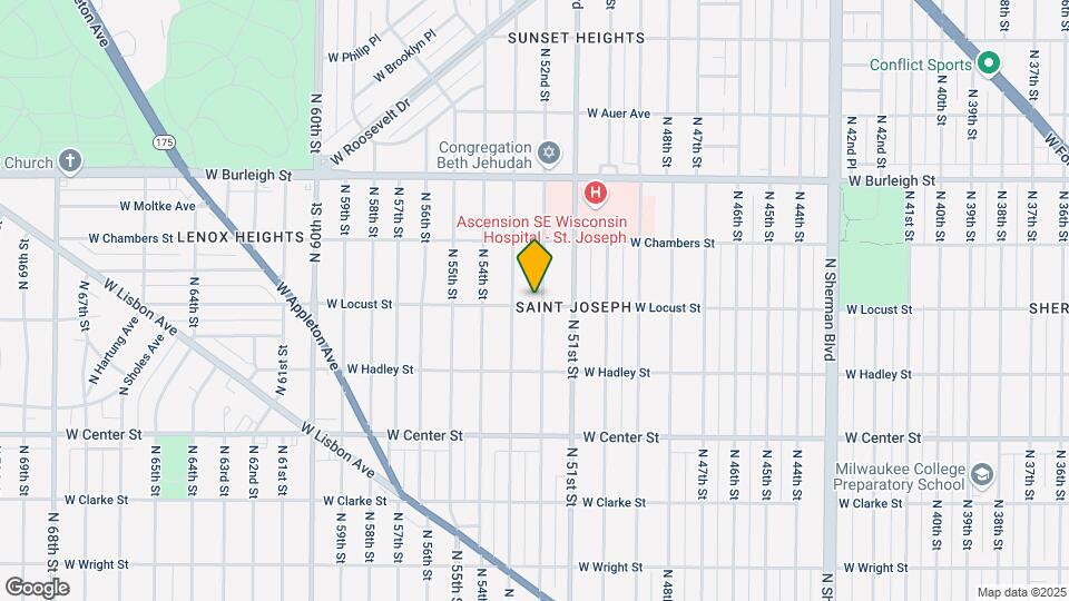 2905 N 52nd St Map and Location Details