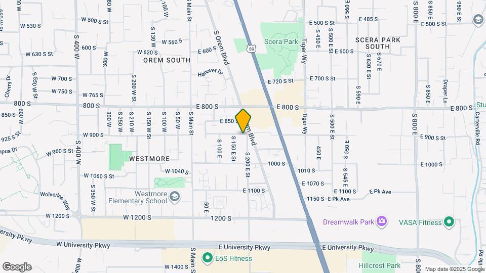 176 E 900 S St Map and Location Details