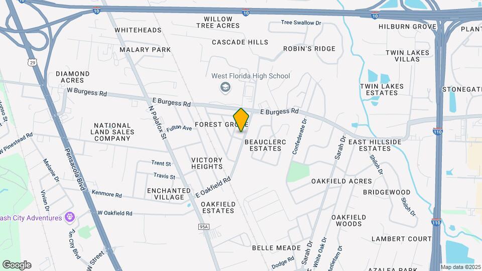 400 E Oakfield Rd Map and Location Details