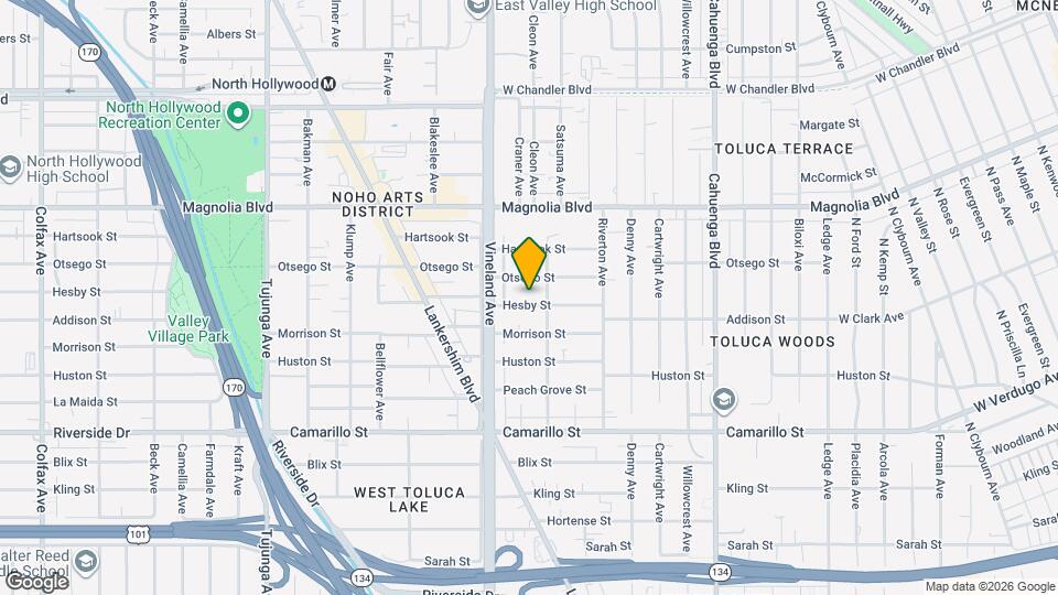 10921 Hesby St Mapa y Detalles de la Ubicación