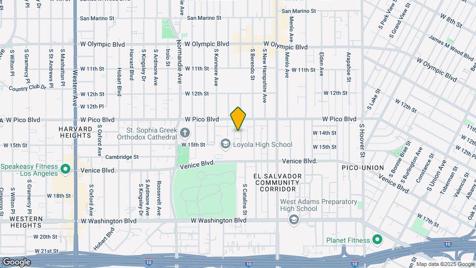 1401 S Catalina St Map and Location Details