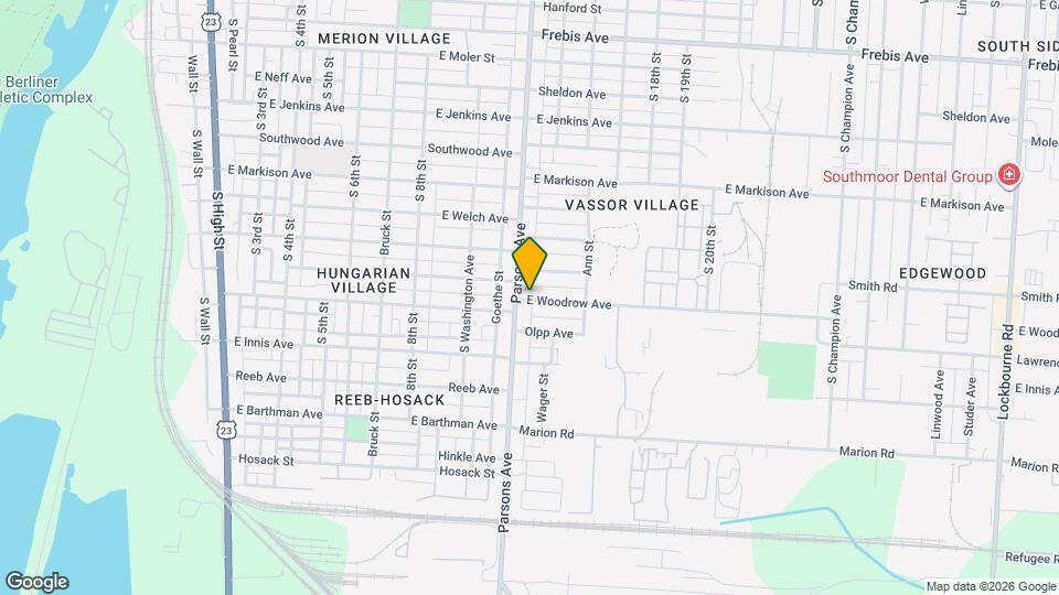 444 E Woodrow Ave Map and Location Details