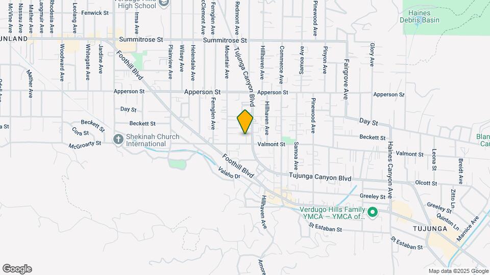 Tujunga Canyon Apartments Mapa y Detalles de la Ubicación
