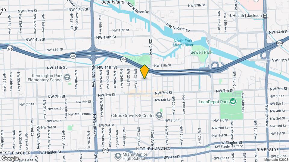 890 NW 22nd Ct Map and Location Details