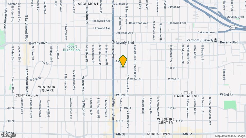 136 S Oxford Ave Mapa y Detalles de la Ubicación