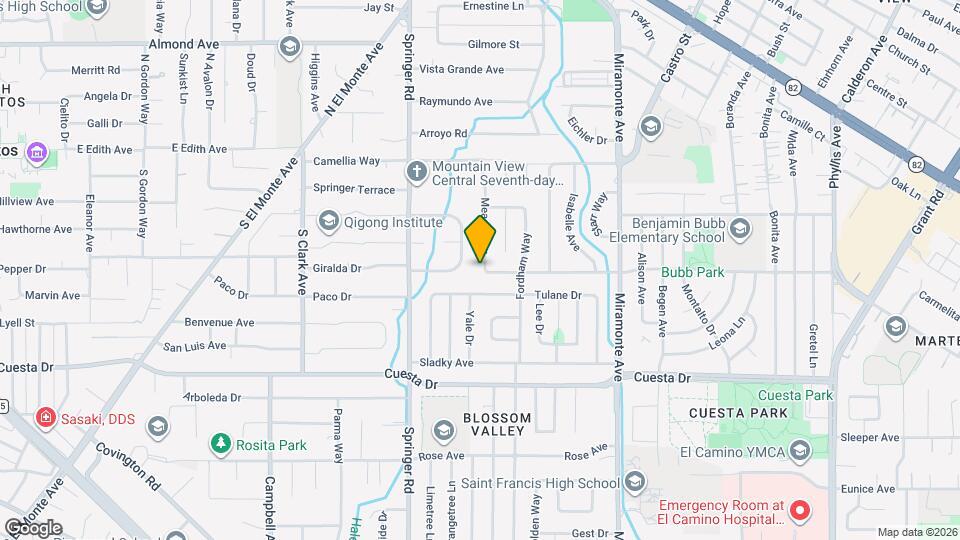 1572 Meadow Ln Map and Location Details