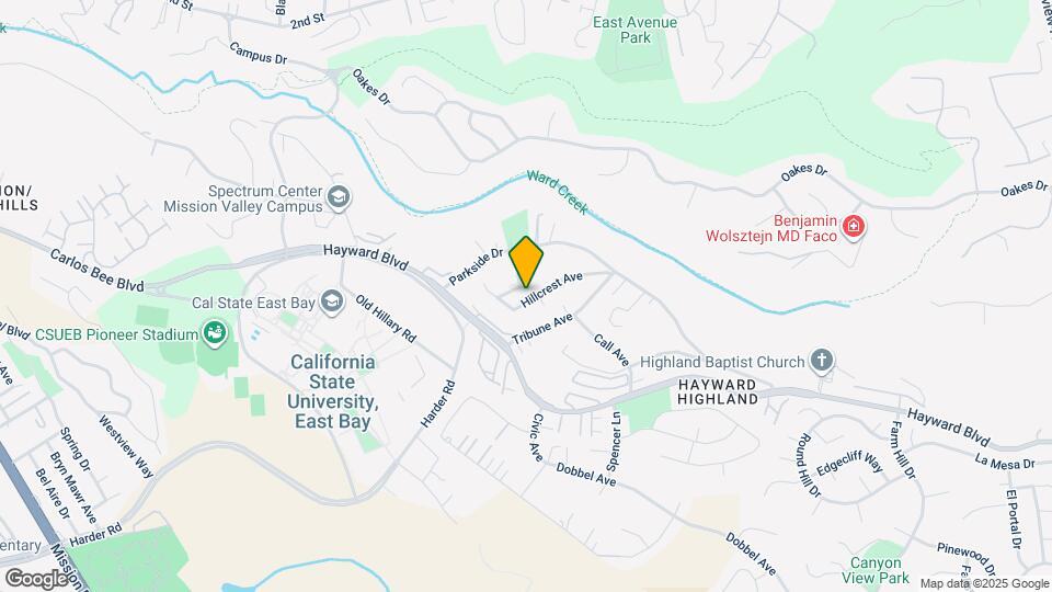 2652 Hillcrest Ave Map and Location Details