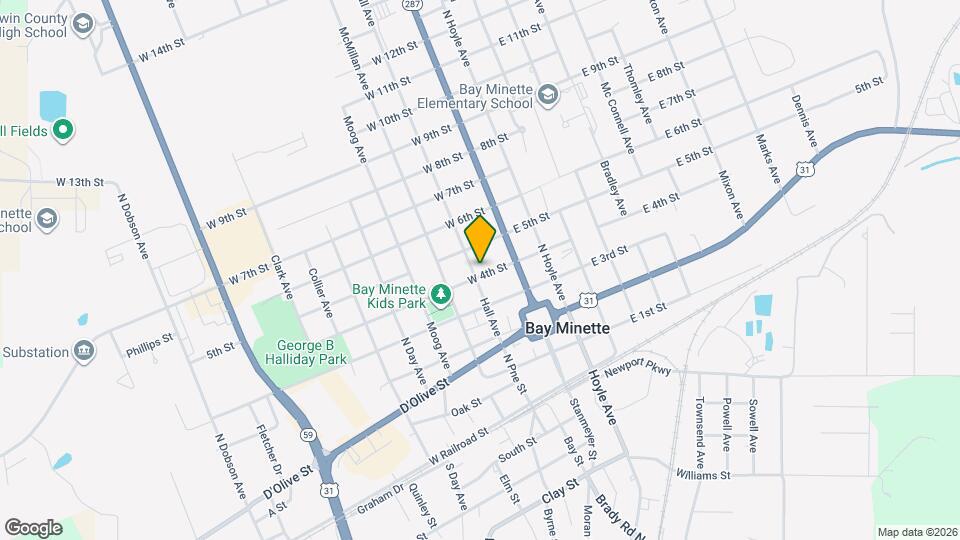 400 Hall Ave Map and Location Details