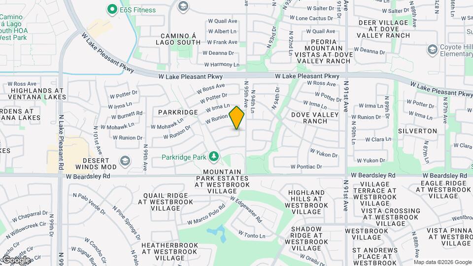 9528 W Clara Ln Mapa y Detalles de la Ubicación