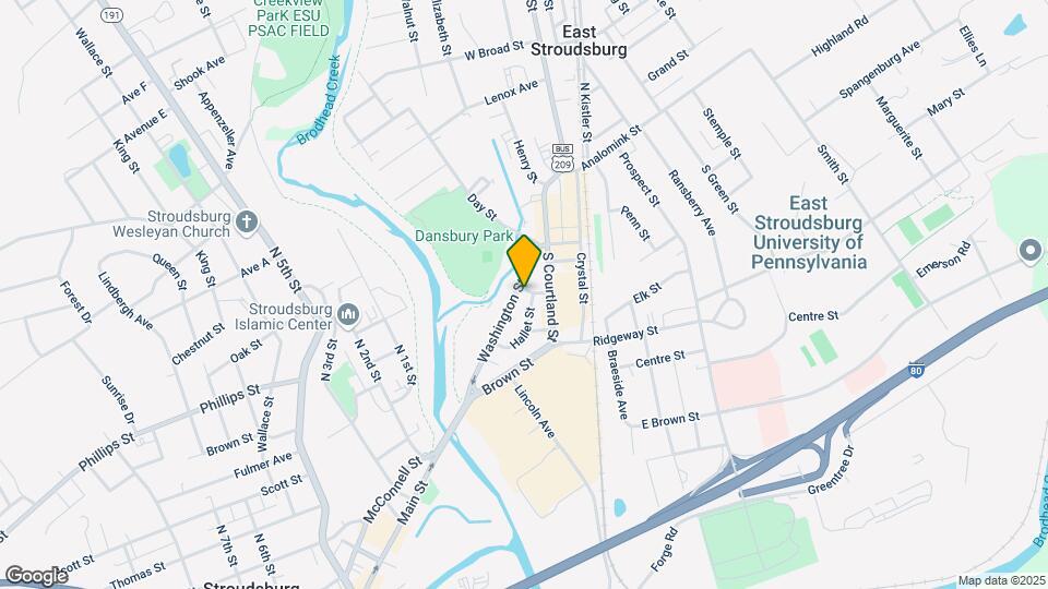 4 Unit Investment - 197 Washington St PA Map and Location Details